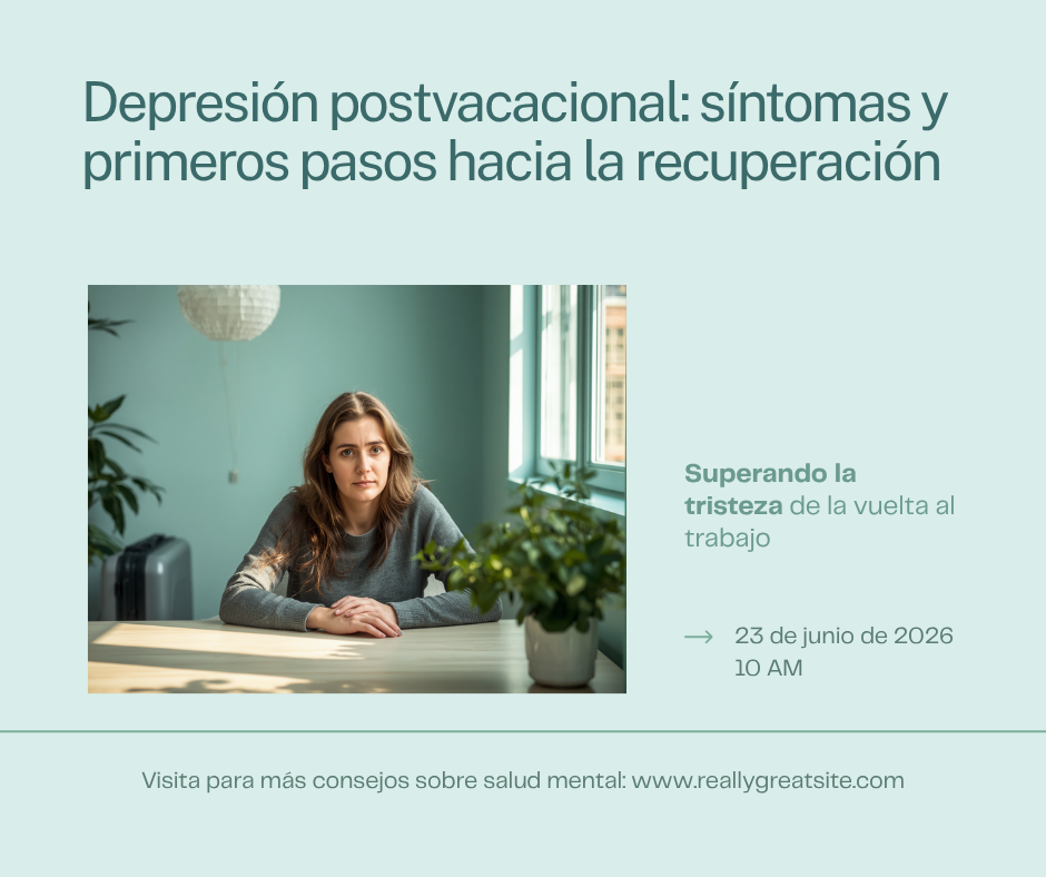 Depresión postvacacional: síntomas y primeros pasos (2026)