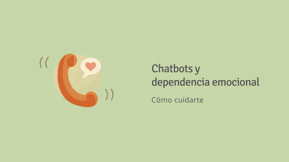 Chatbots de compañía IA: por qué generan dependencia emocional (y cómo cuidarte o cuidar a quien quieres)