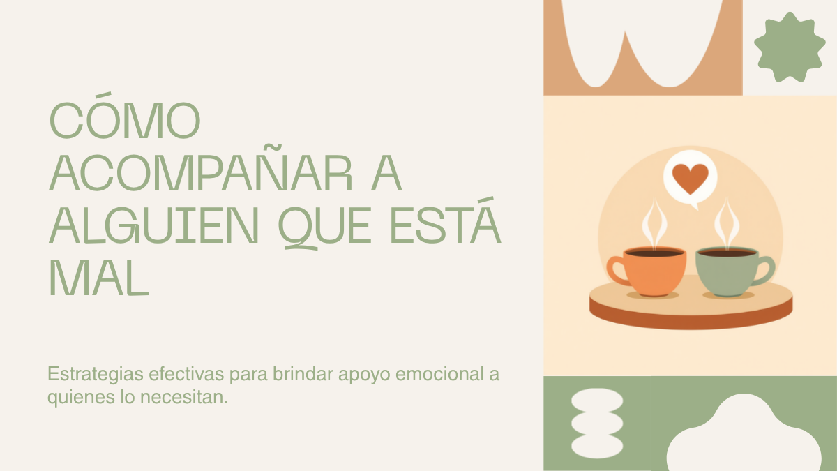 Cómo acompañar a alguien que lo está pasando mal: primeros auxilios psicológicos para familia y amigos (método OMS)
